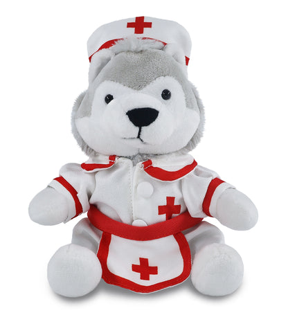6" PLUSH - WOLF NURSE DRESS UP