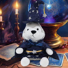 6" PLUSH - WOLF WITH WIZARD DRESS UP