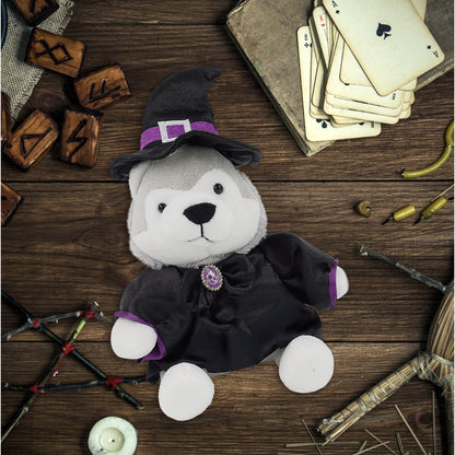 6" PLUSH - WOLF WITH WITCH DRESS UP