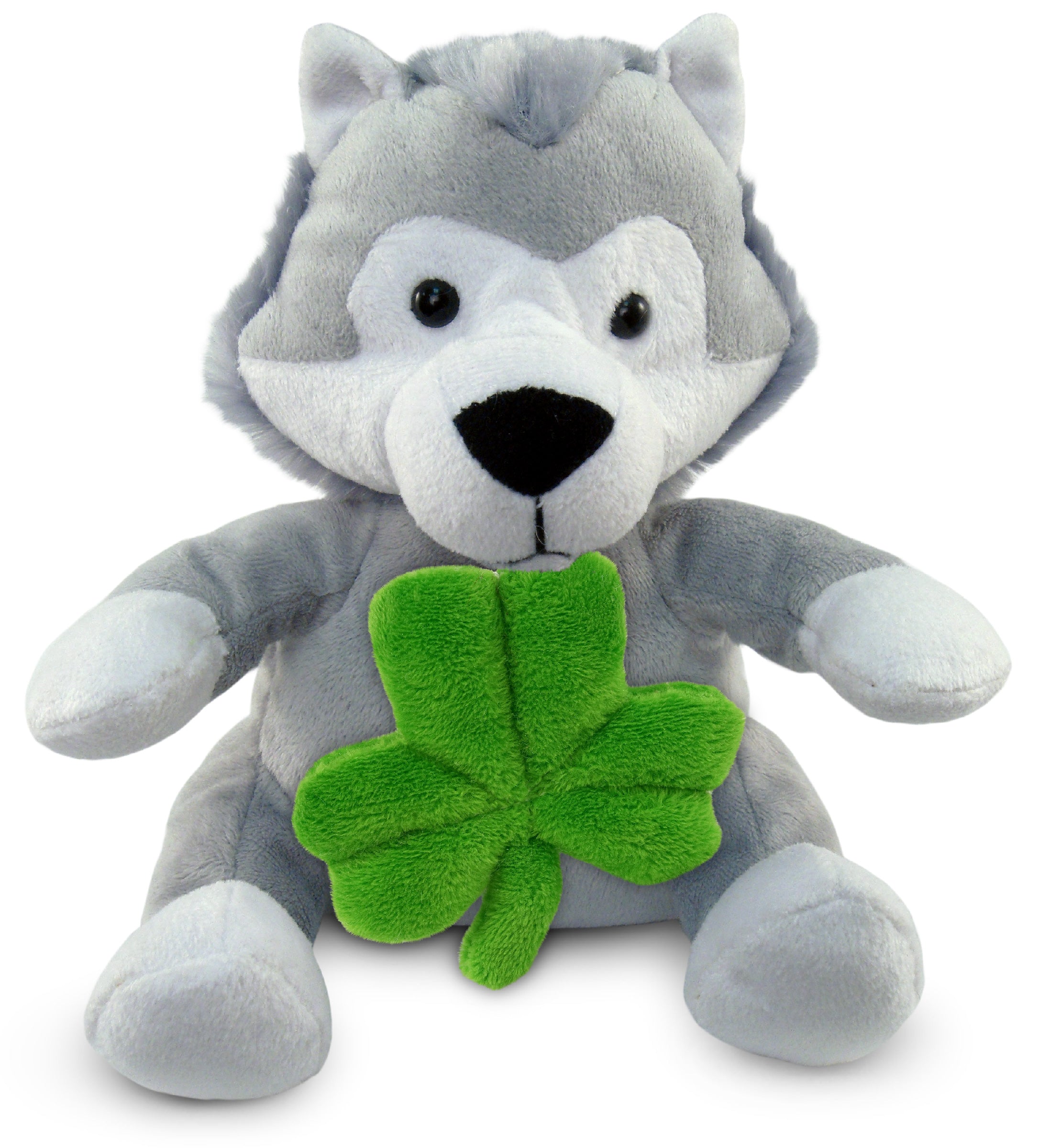 PLUSH SHAMROCK - 6" PLUSH - WOLF
