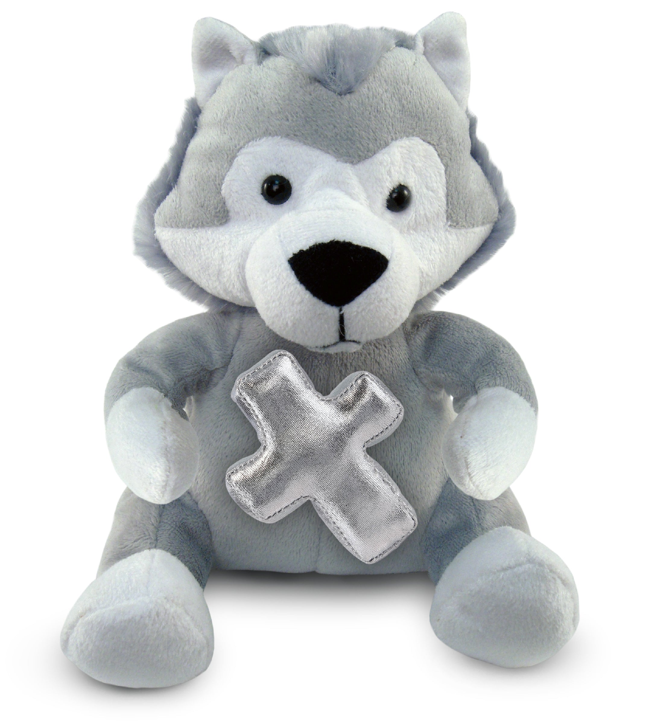 PLUSH CROSS - 6" PLUSH - WOLF