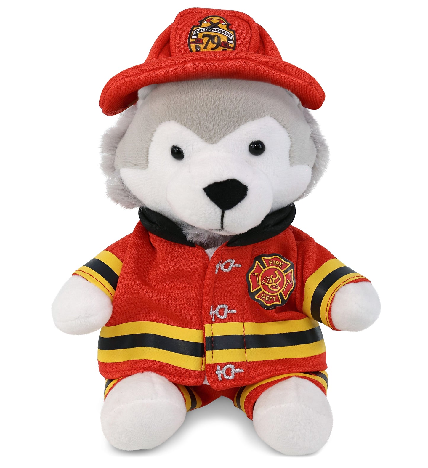 PLUSH FIREMAN - 6" PLUSH - WOLF
