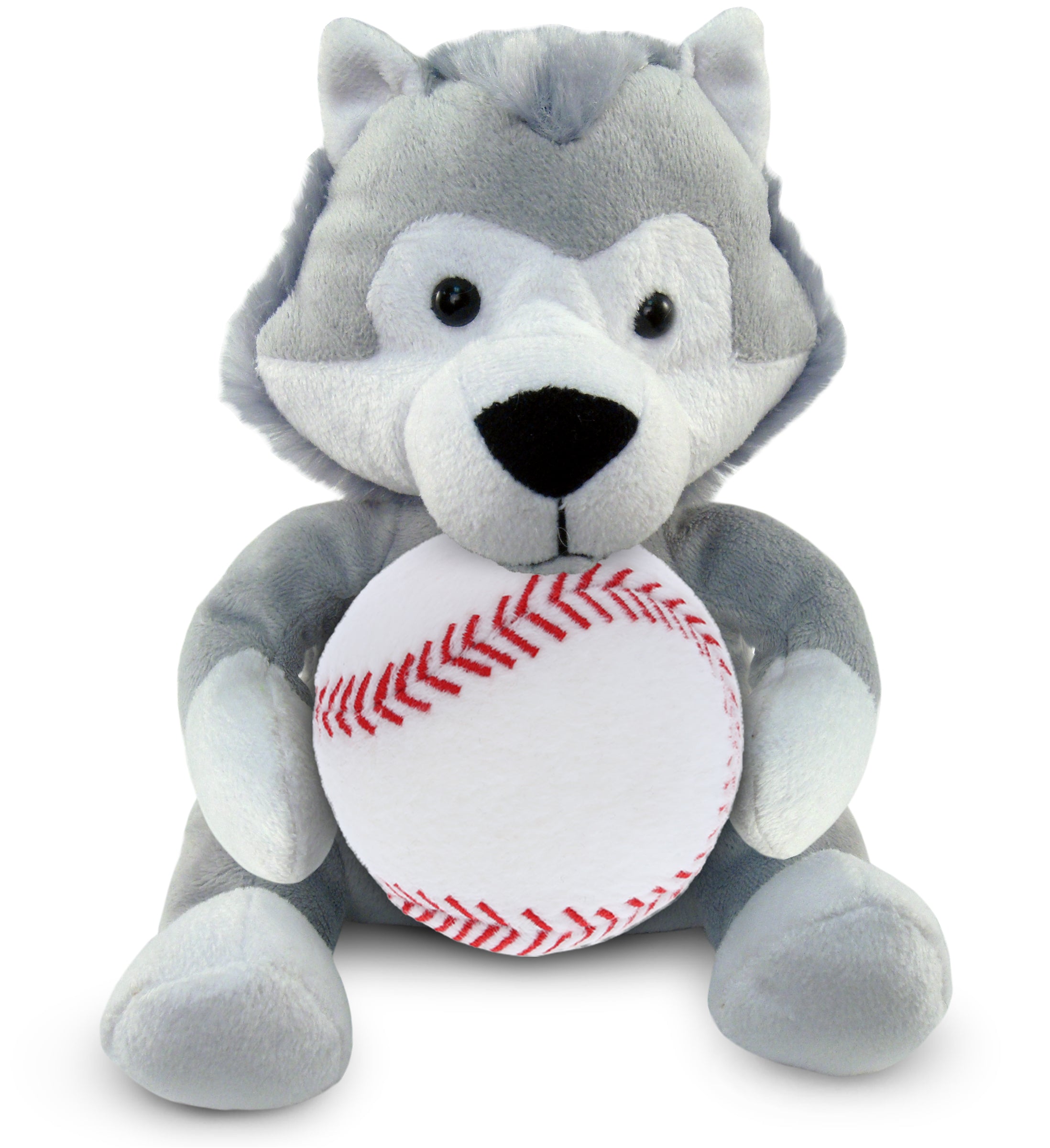 PLUSH BASEBALL - 6" PLUSH - WOLF