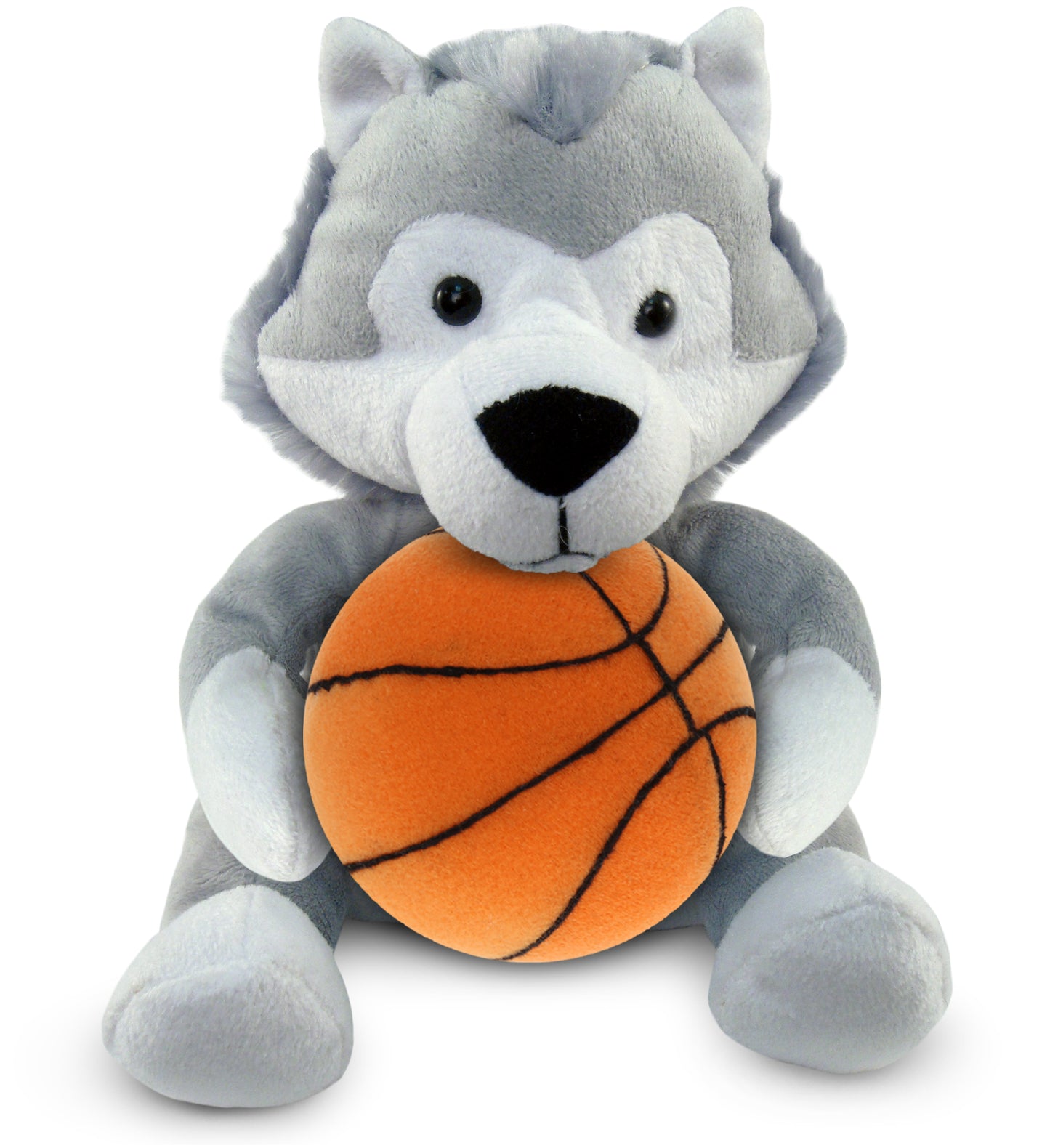 PLUSH BASKETBALL - 6" PLUSH - WOLF
