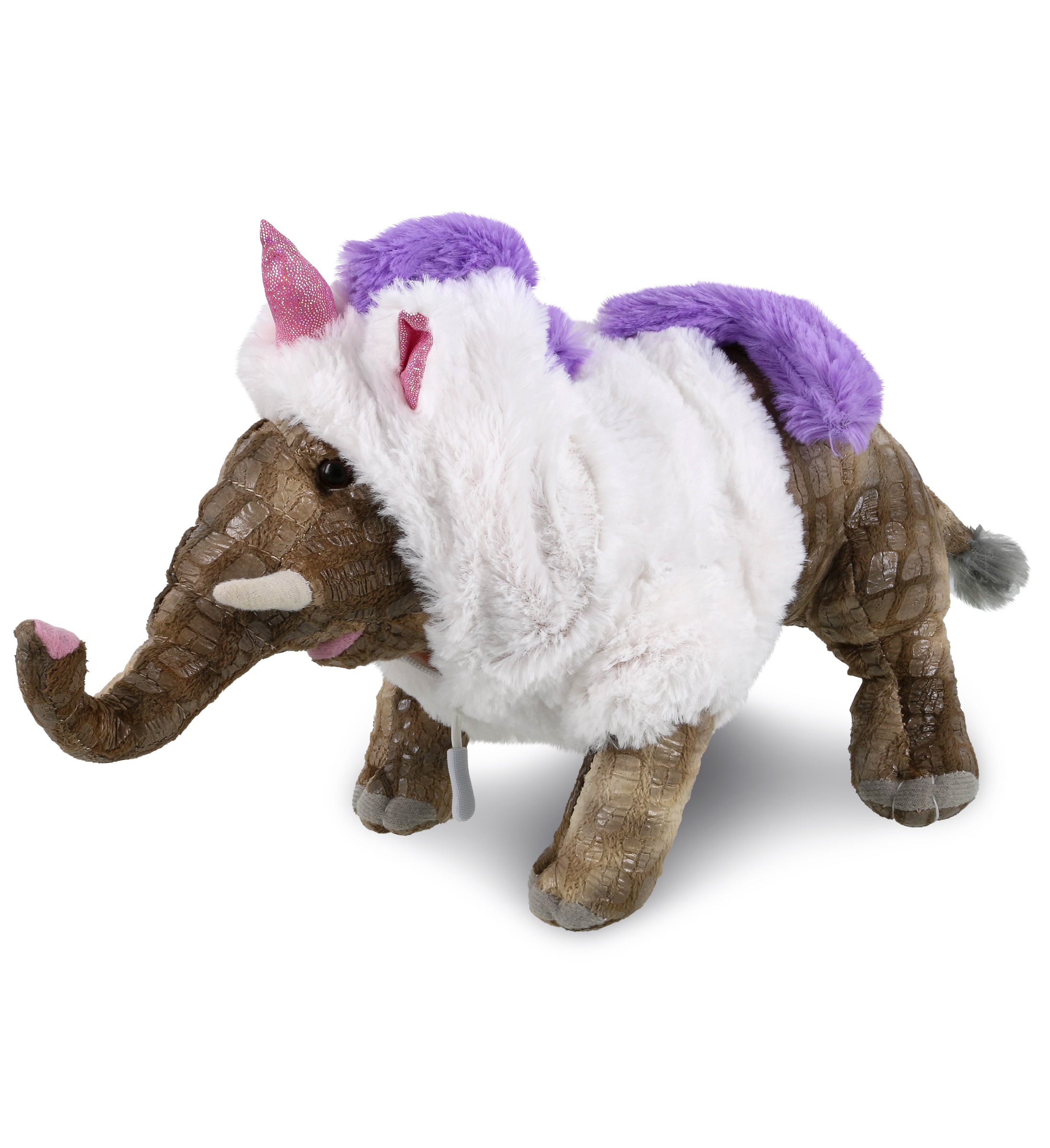 PLUSH UNICORN - WILD COLLECTION PLUSH - 12" ELEPHANT
