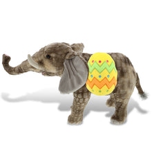 DolliBu Wild Collection Elephant with Yellow Easter Egg Plush Toy - 12 Inches
