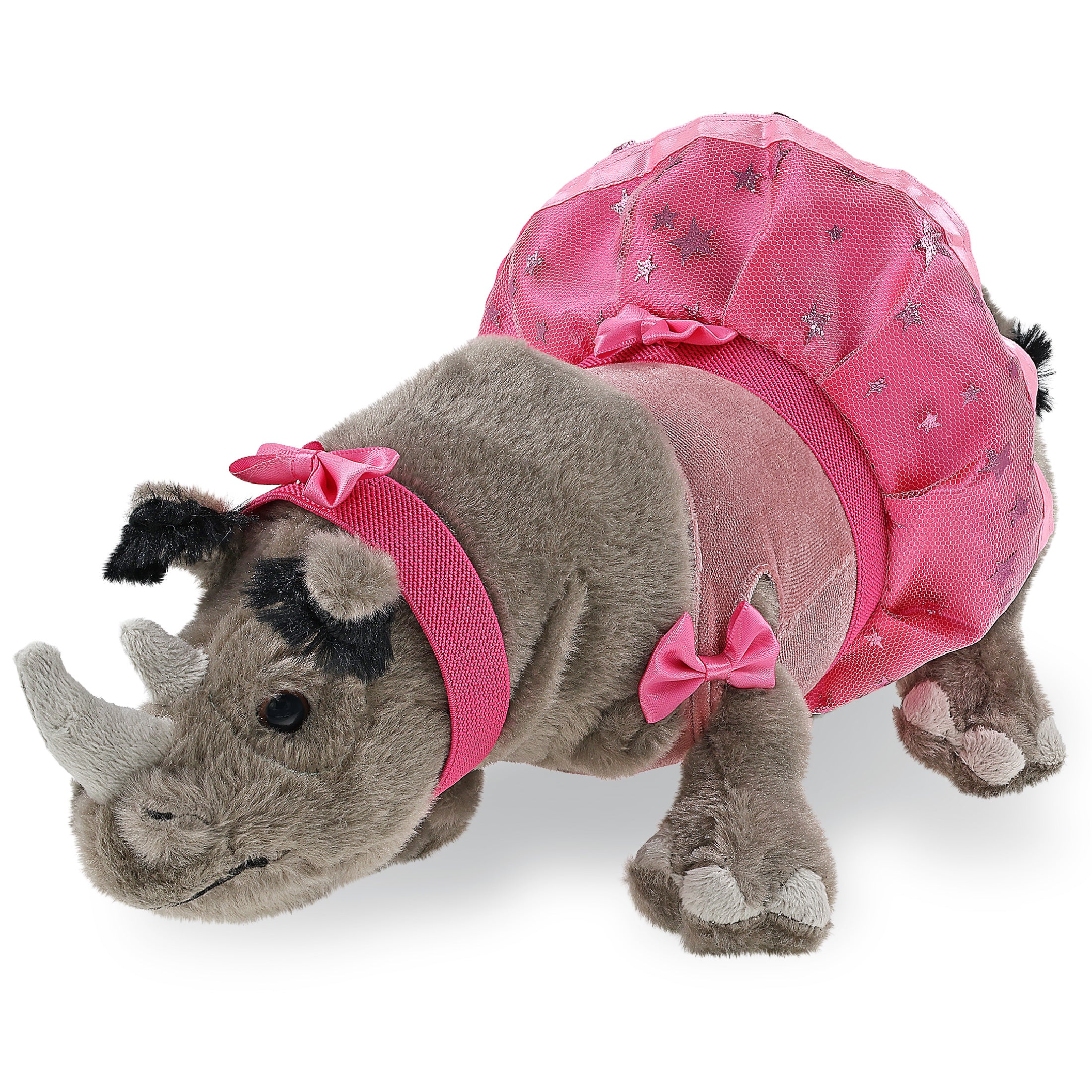 WILD COLLECTION PLUSH - 13" RHINO BALLERINA