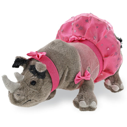 WILD COLLECTION PLUSH - 13" RHINO BALLERINA