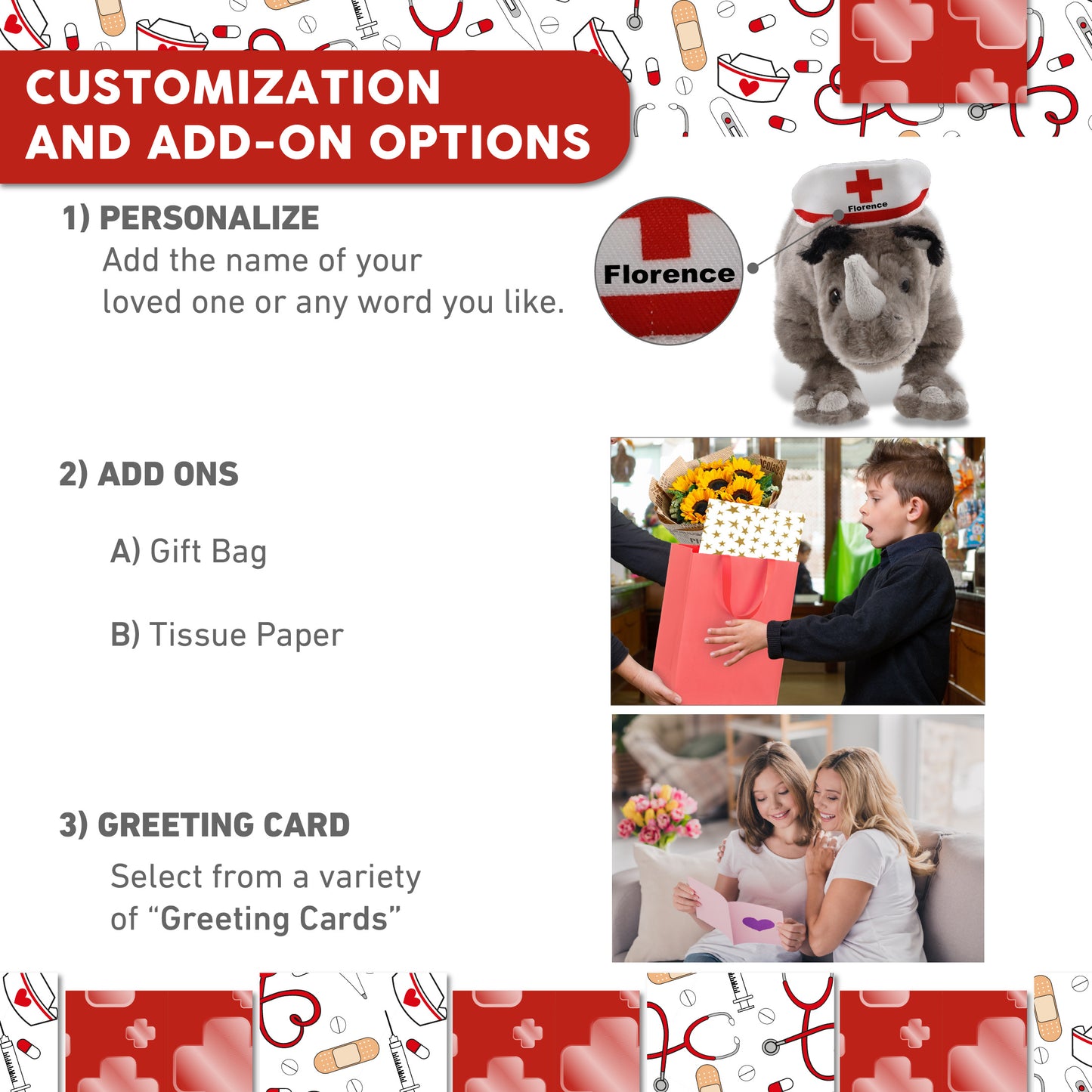 WILD COLLECTION PLUSH - 13" RHINO NURSE