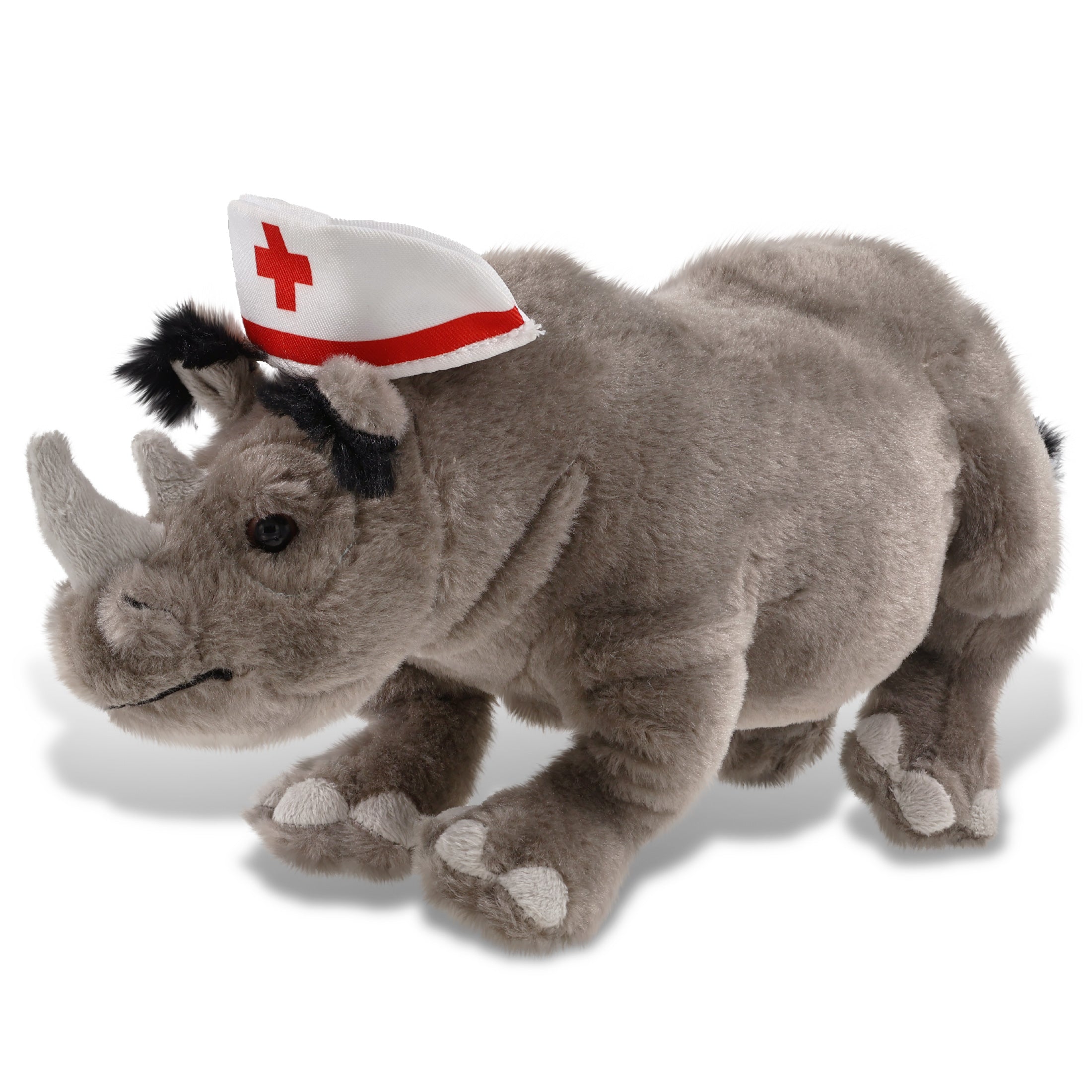 WILD COLLECTION PLUSH - 13" RHINO NURSE