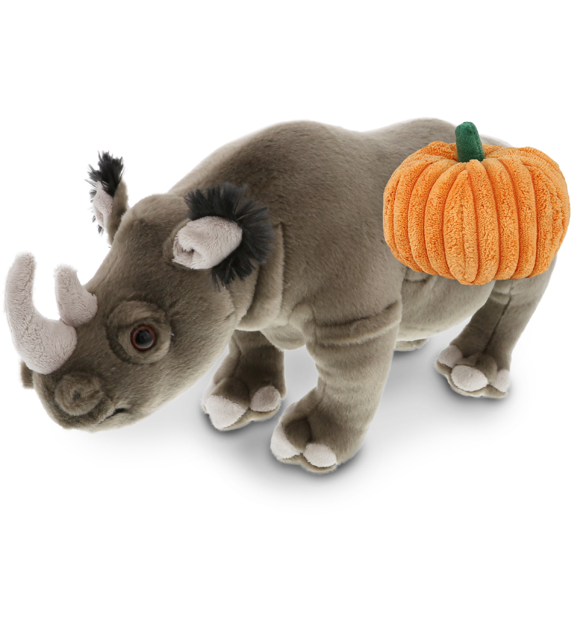 PLUSH PUMPKIN - WILD COLLECTION PLUSH - 13" RHINO
