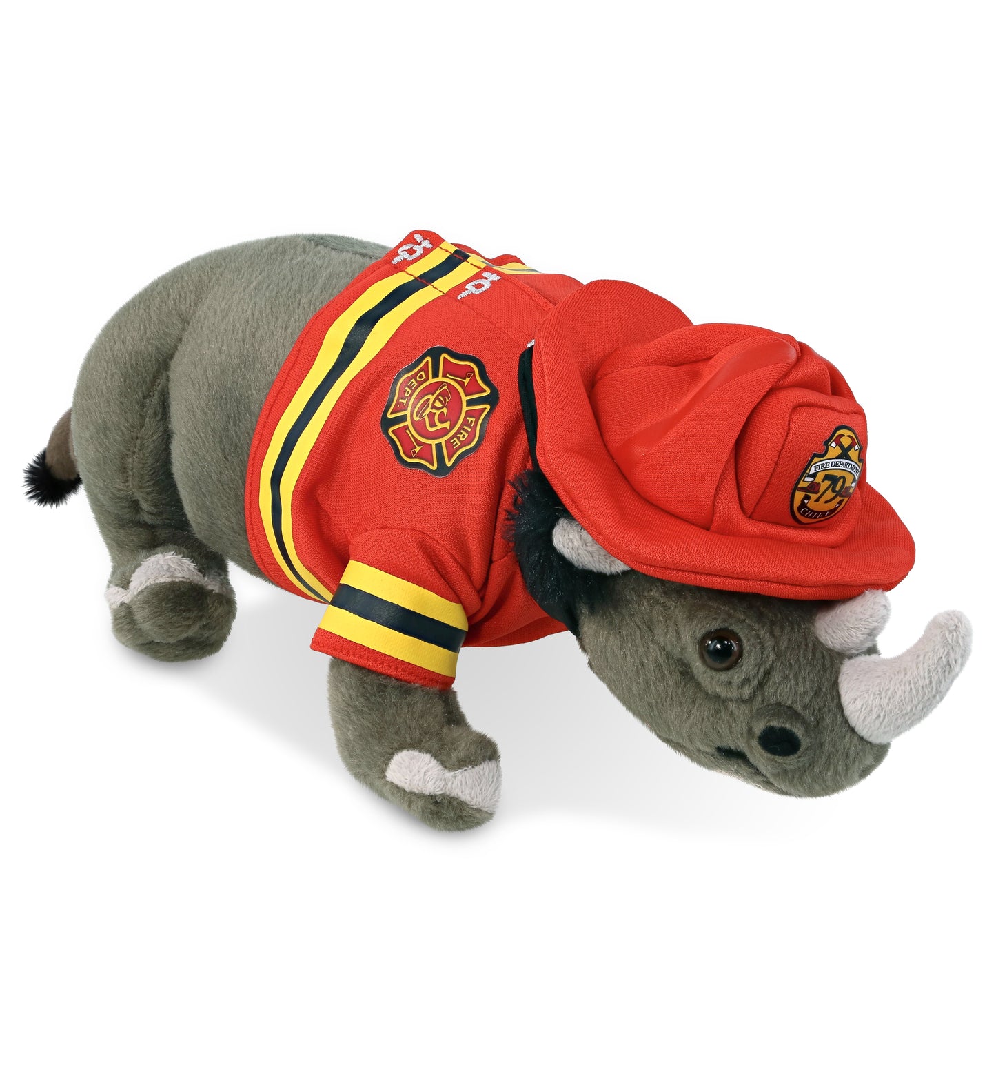 PLUSH FIREMAN - WILD COLLECTION PLUSH - 13" RHINO