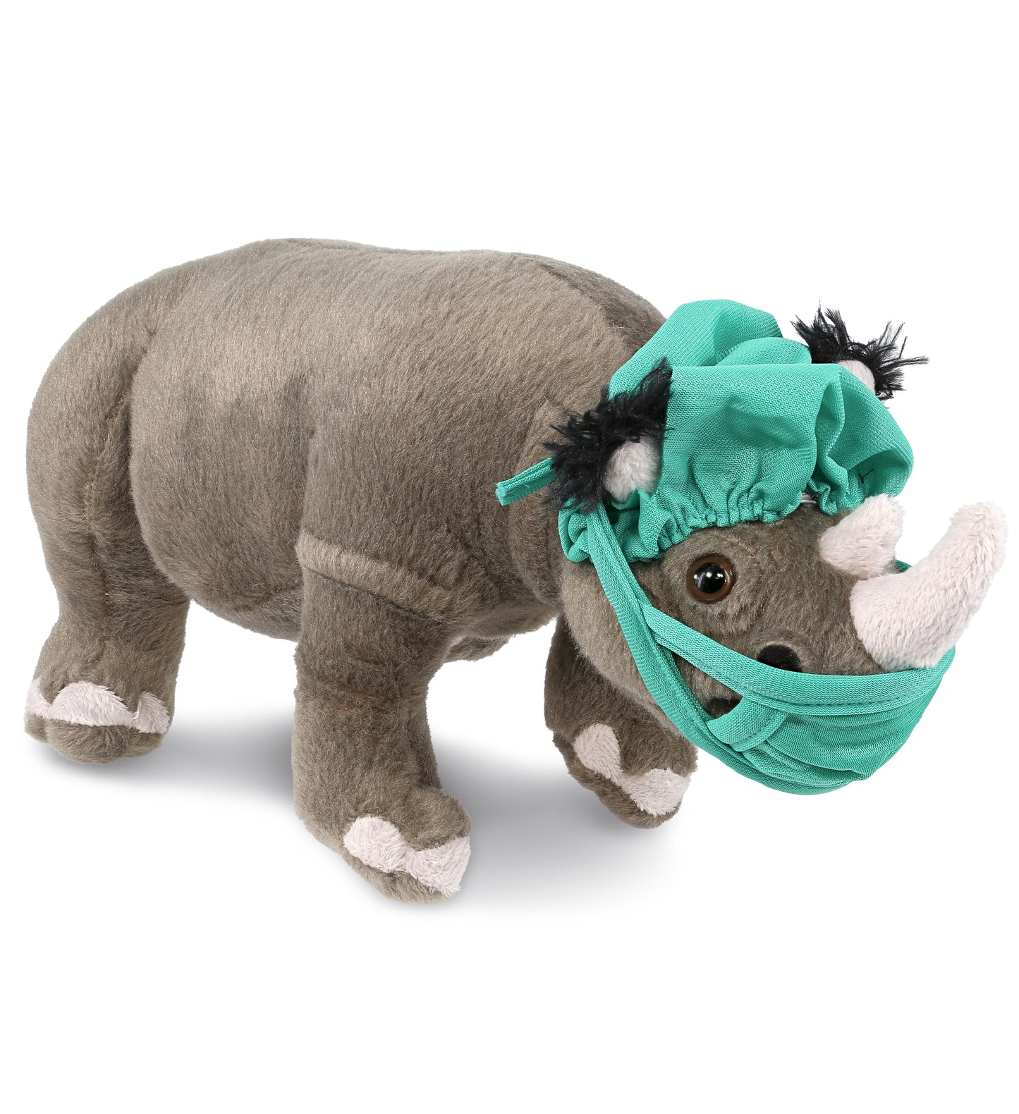 PLUSH DOCTOR - WILD COLLECTION PLUSH - 13" RHINO