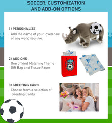 WILD COLLECTION PLUSH - 13" RHINO