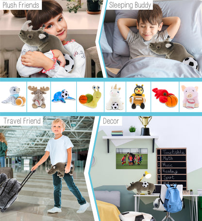 WILD COLLECTION PLUSH - 13" RHINO