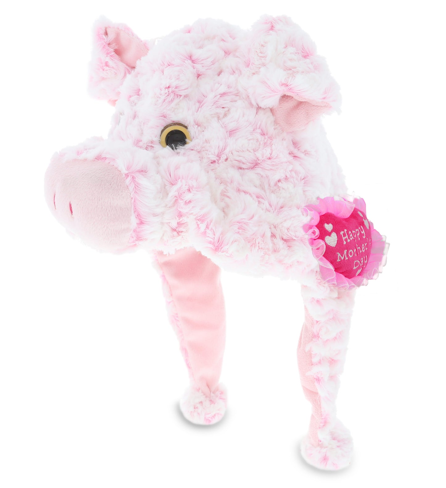 PLUSH MOTHERS DAY HEART - SUPER SOFT PLUSH HAT - PIG