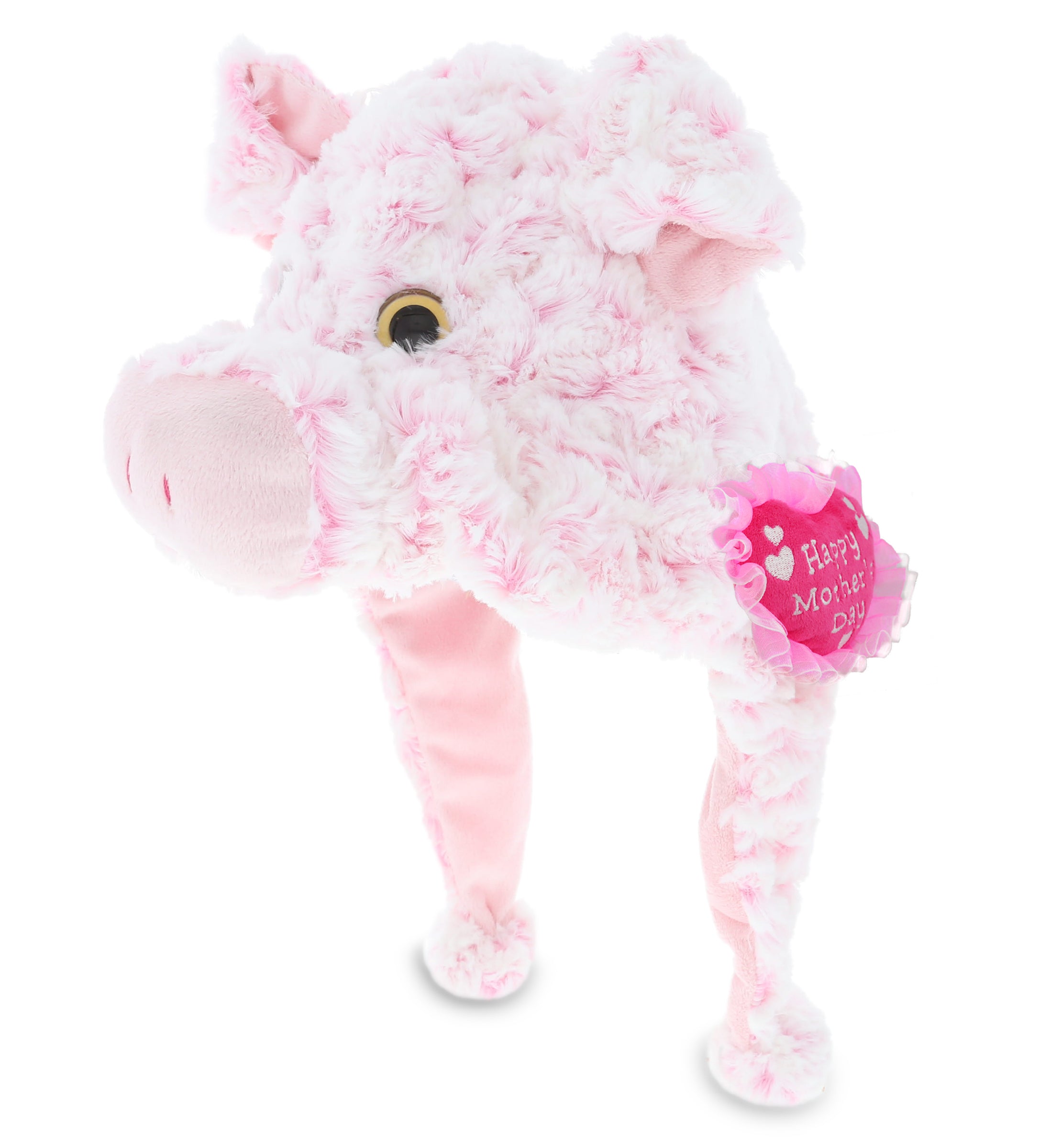 PLUSH MOTHERS DAY HEART - SUPER SOFT PLUSH HAT - PIG