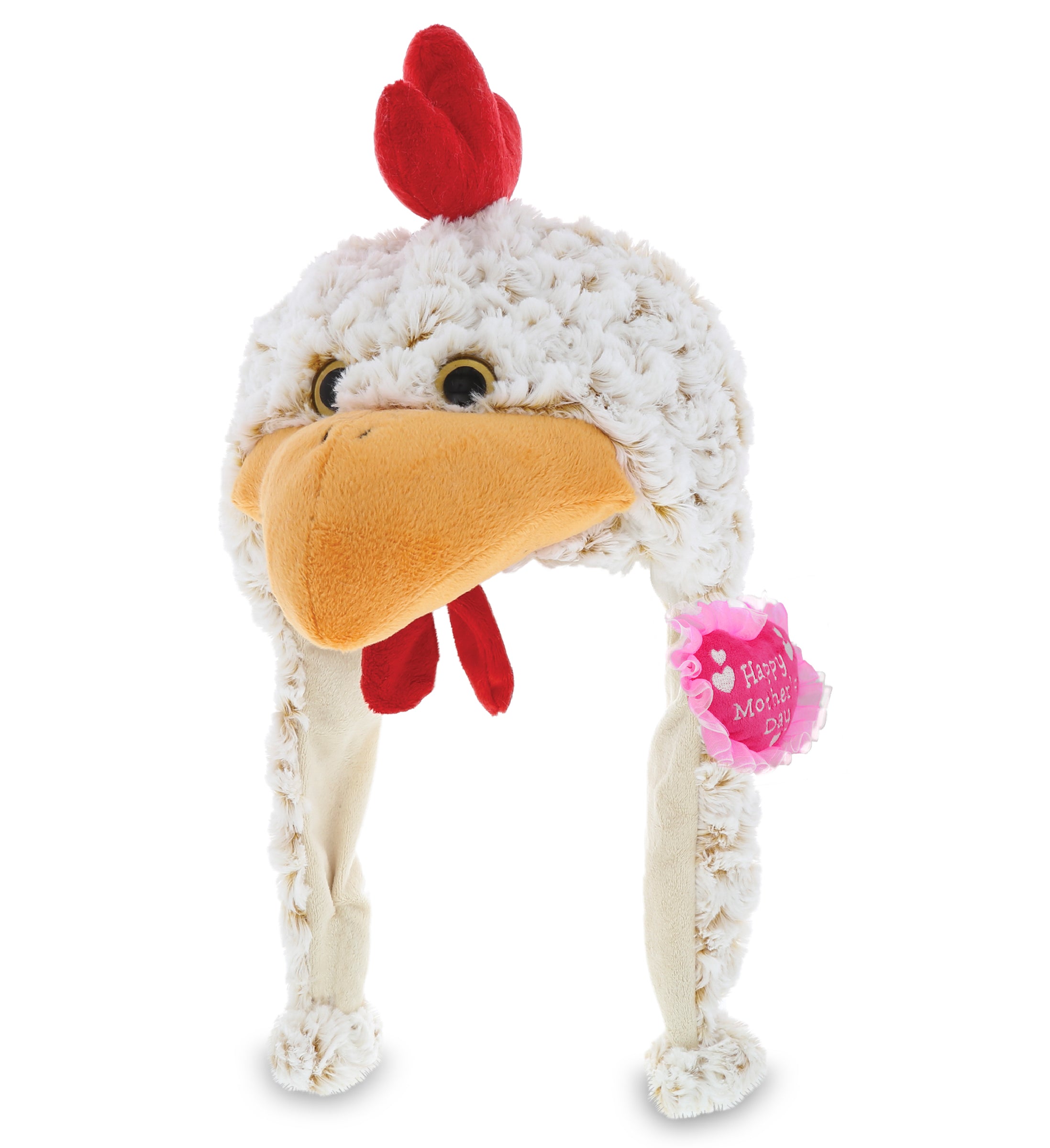 PLUSH MOTHERS DAY HEART - SUPER SOFT PLUSH HAT - ROOSTER