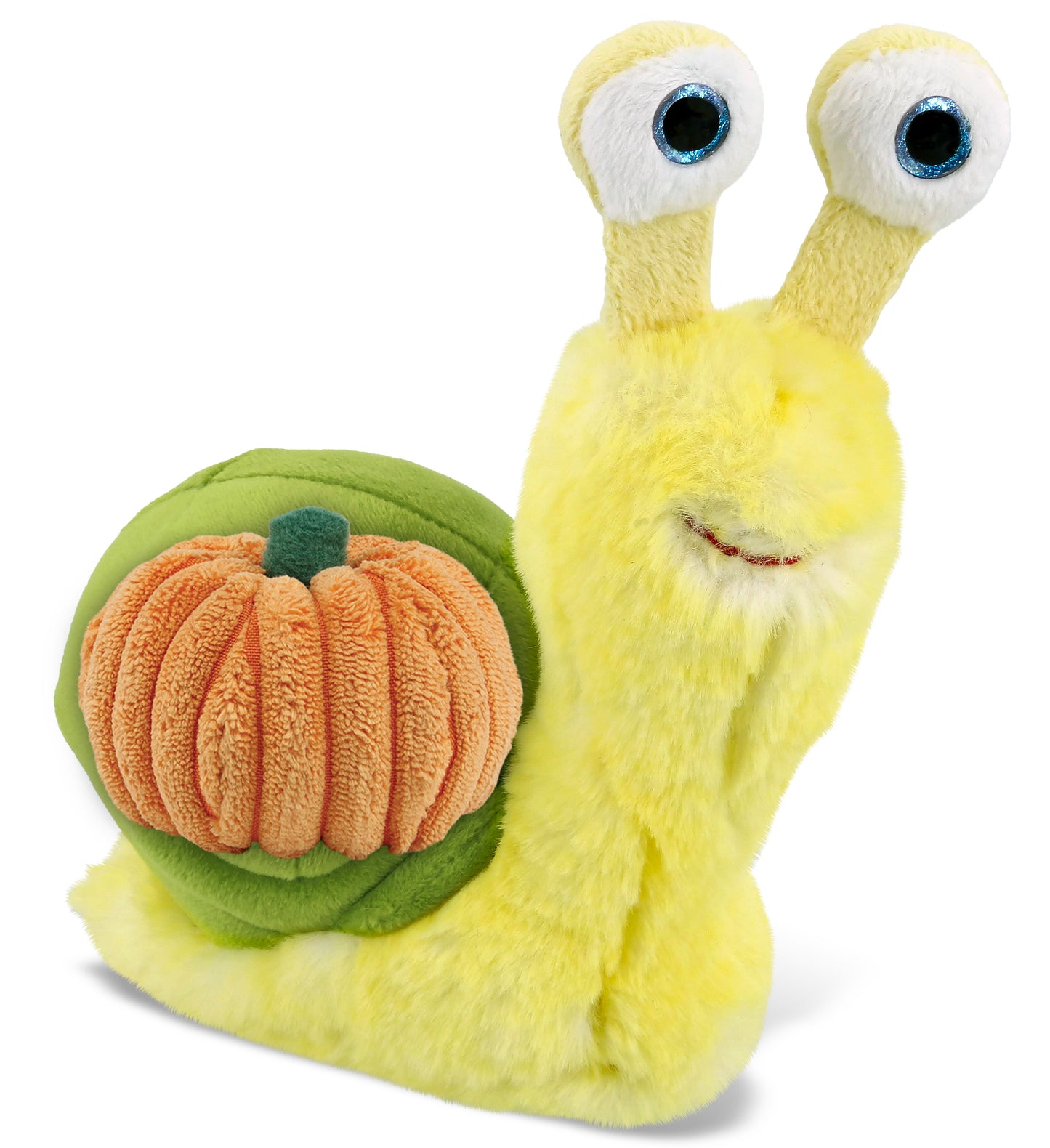 PLUSH PUMPKIN - SUPER-SOFT PLUSH - YELLOW SNAIL SMALL 5.5"