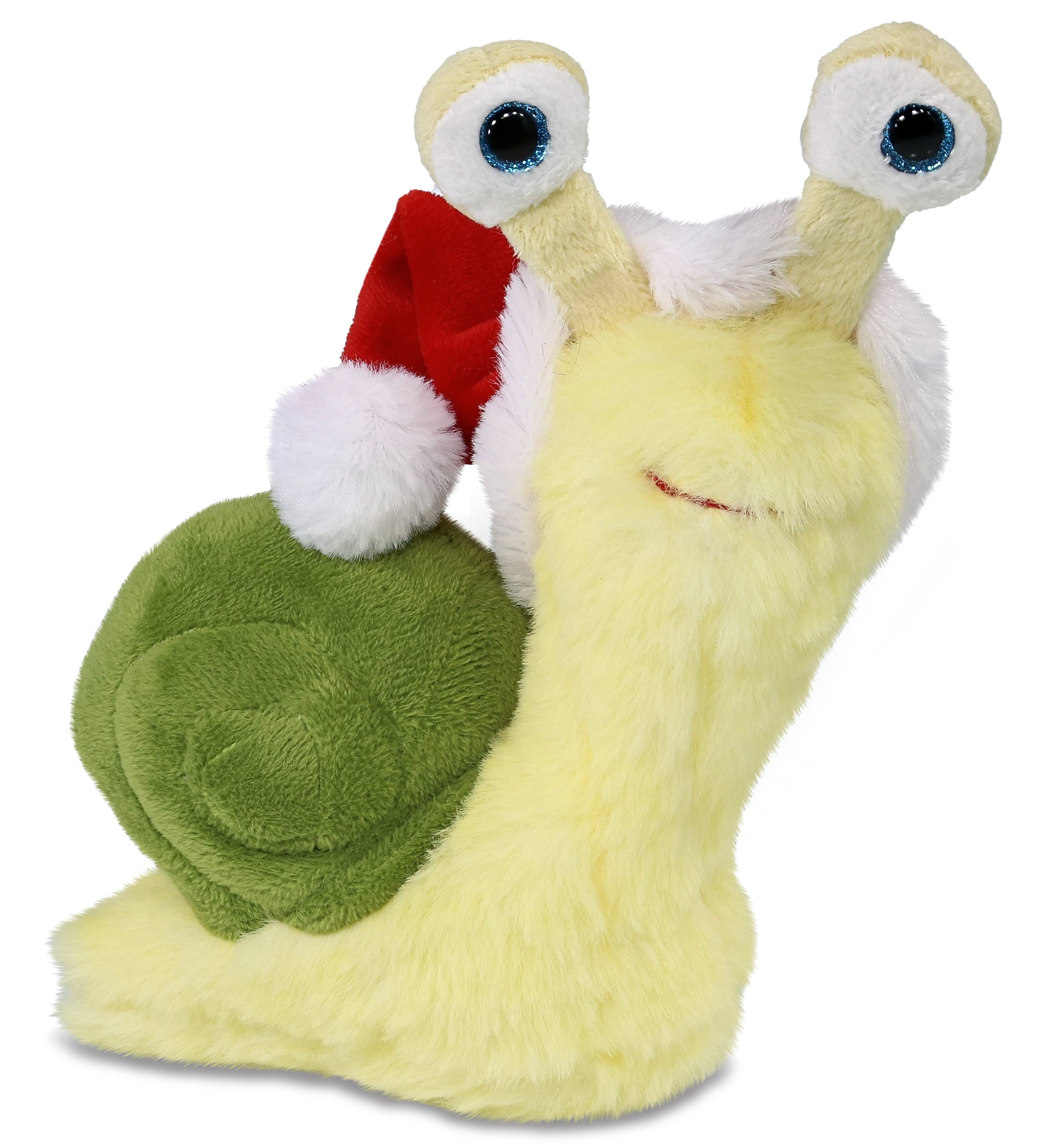 PLUSH SANTA - SUPER-SOFT PLUSH - YELLOW SNAIL SMALL 5.5"