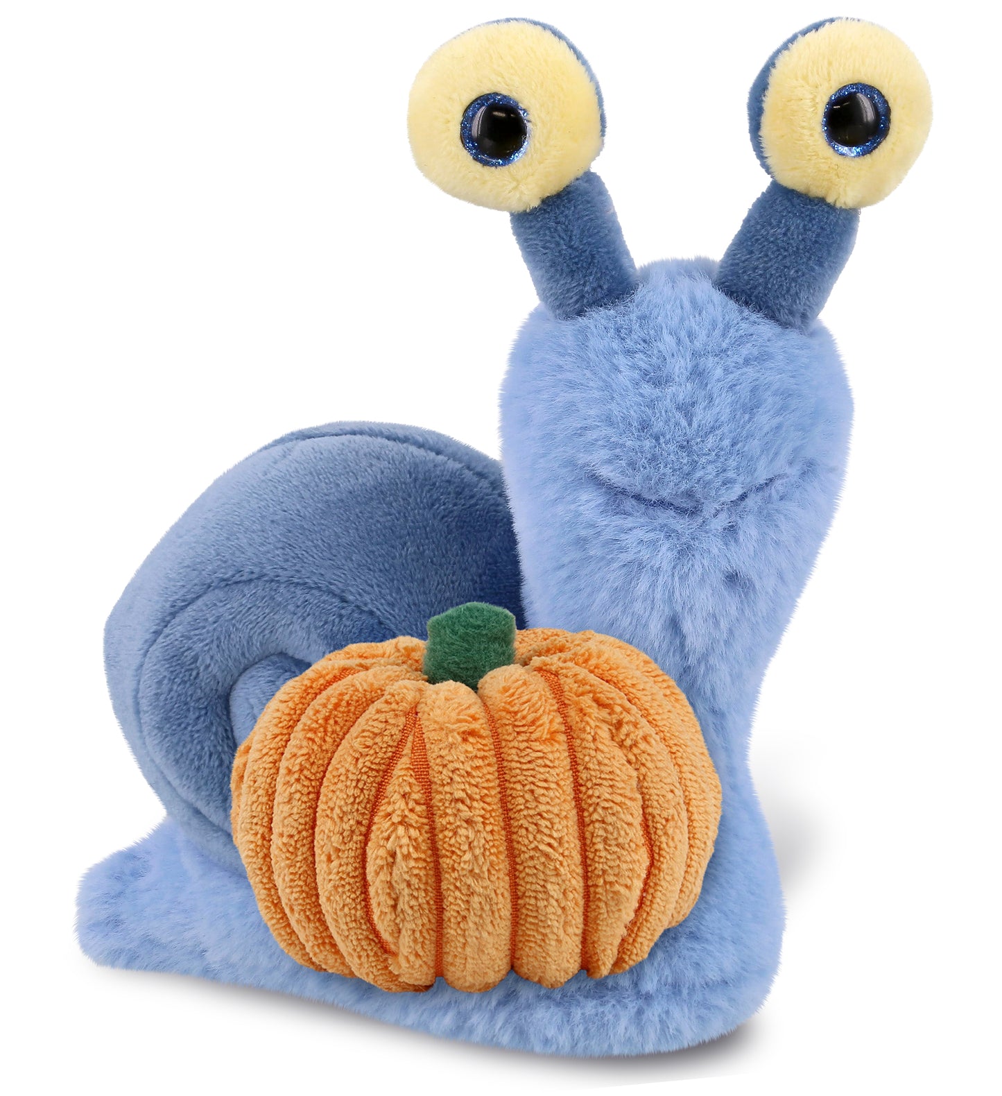 PLUSH PUMPKIN - SUPER-SOFT PLUSH - BLUE SNAIL SMALL 5.5"