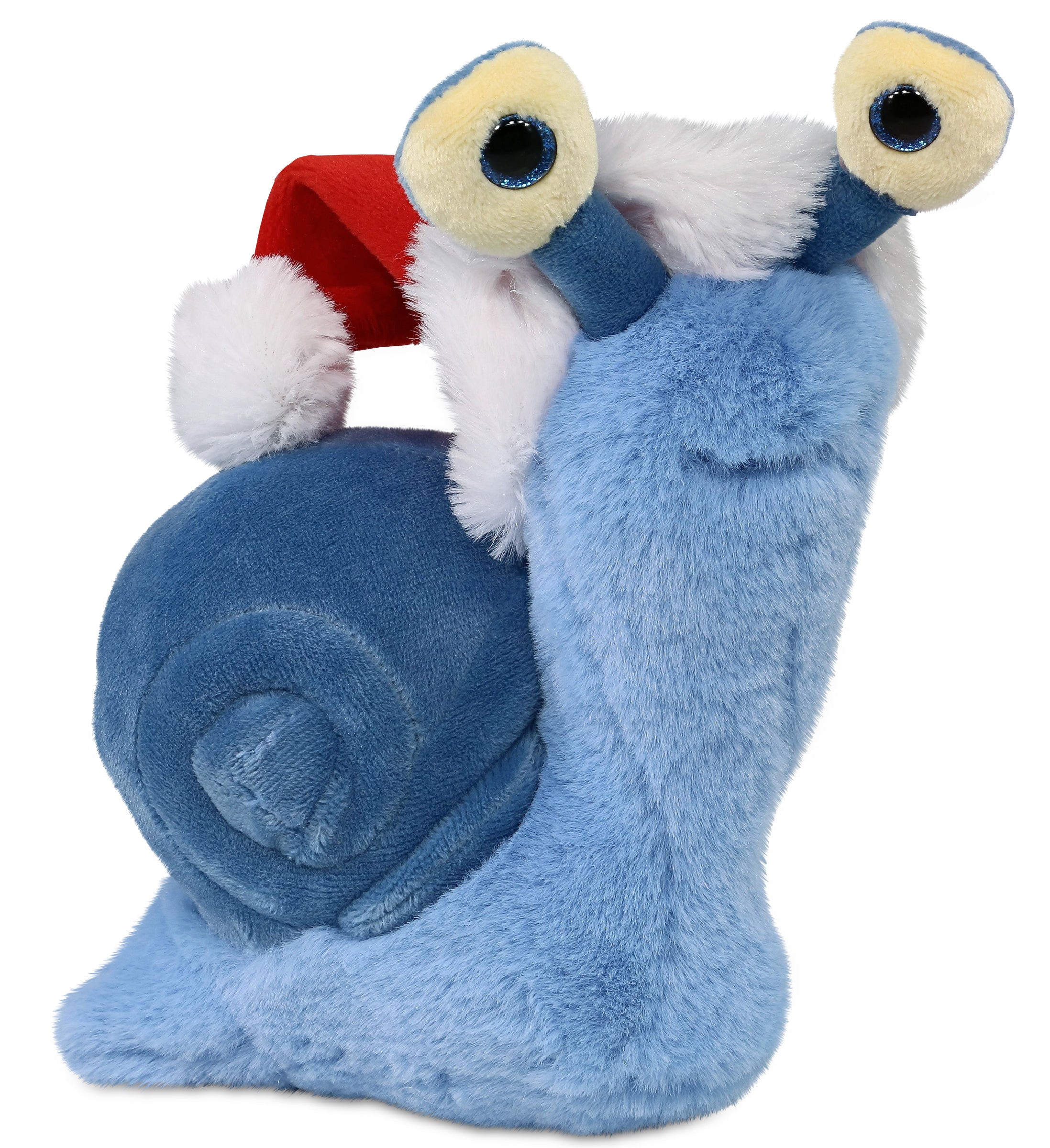 PLUSH SANTA - SUPER-SOFT PLUSH - BLUE SNAIL SMALL 5.5"