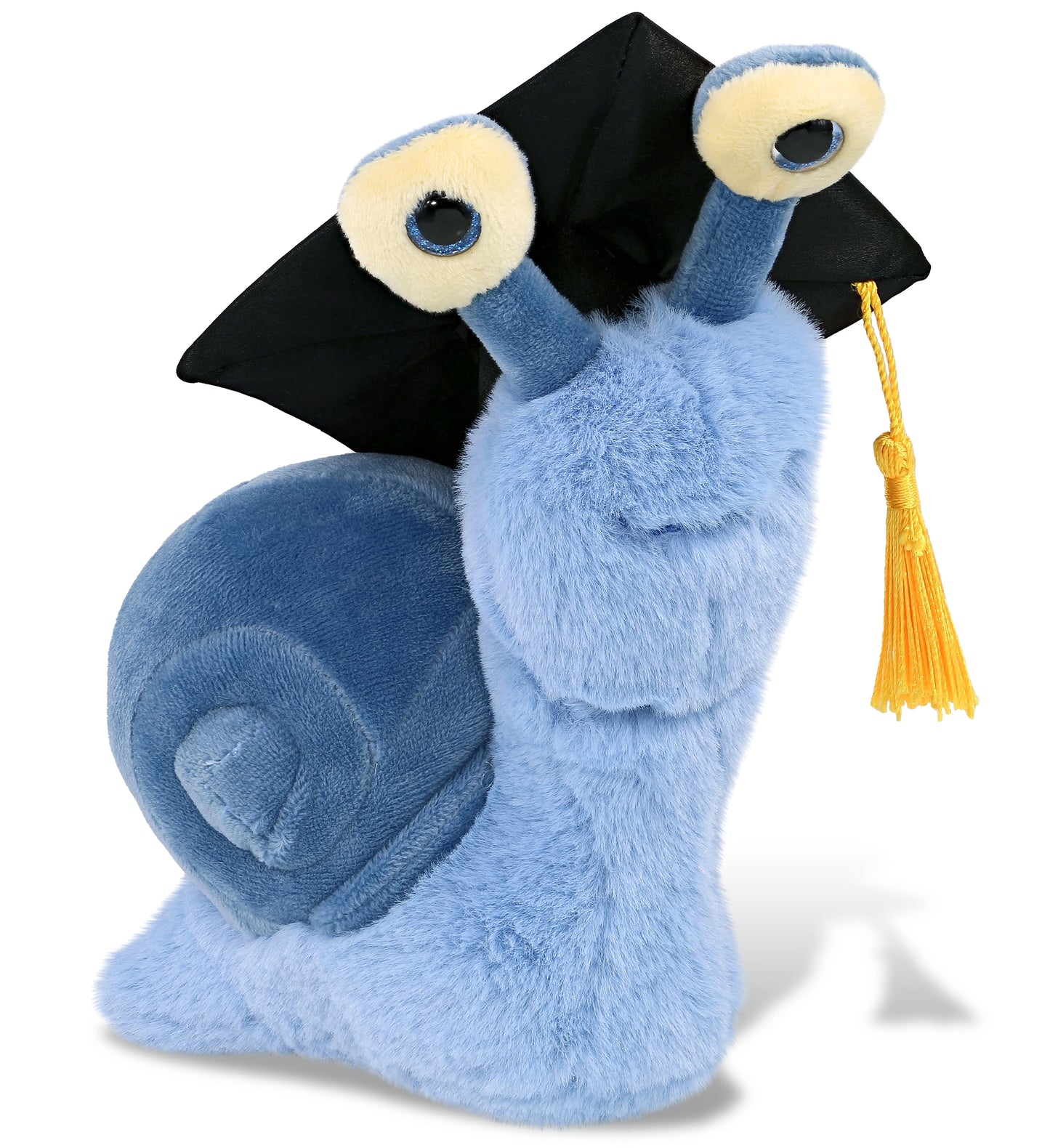 PLUSH GRADUATION - SUPER-SOFT PLUSH - BLUE SNAIL SMALL 5.5"