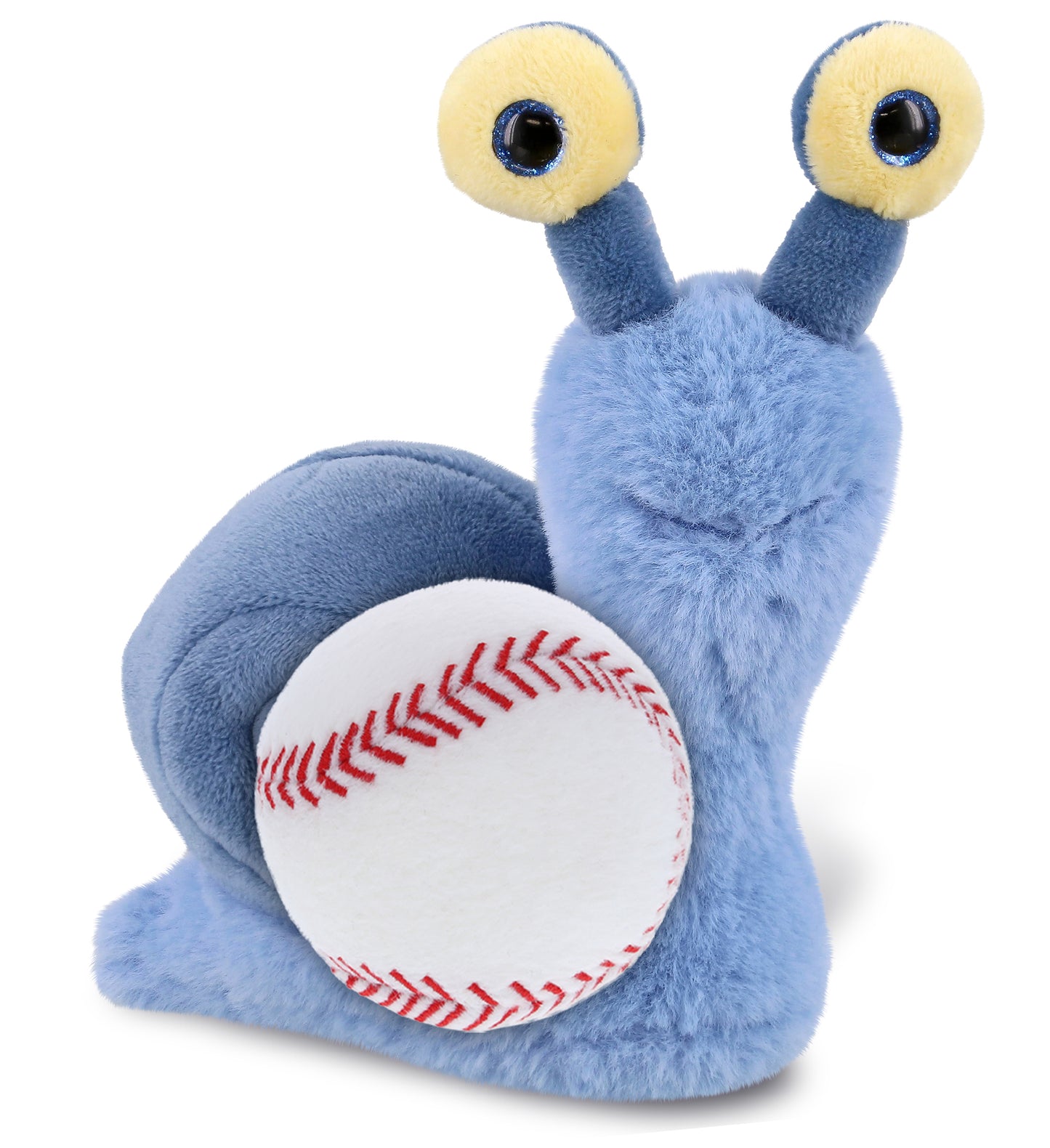 PLUSH BASEBALL - SUPER-SOFT PLUSH - BLUE SNAIL SMALL 5.5"