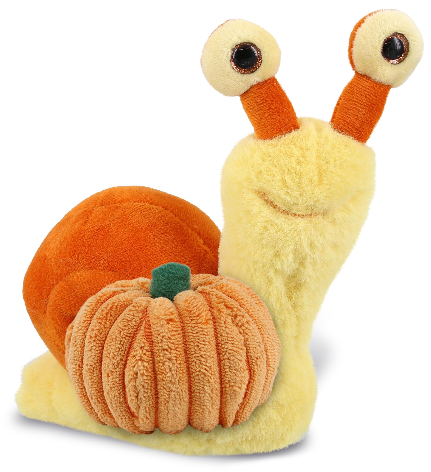 PLUSH PUMPKIN - SUPER-SOFT PLUSH - ORANGE SNAIL SMALL 5.5"