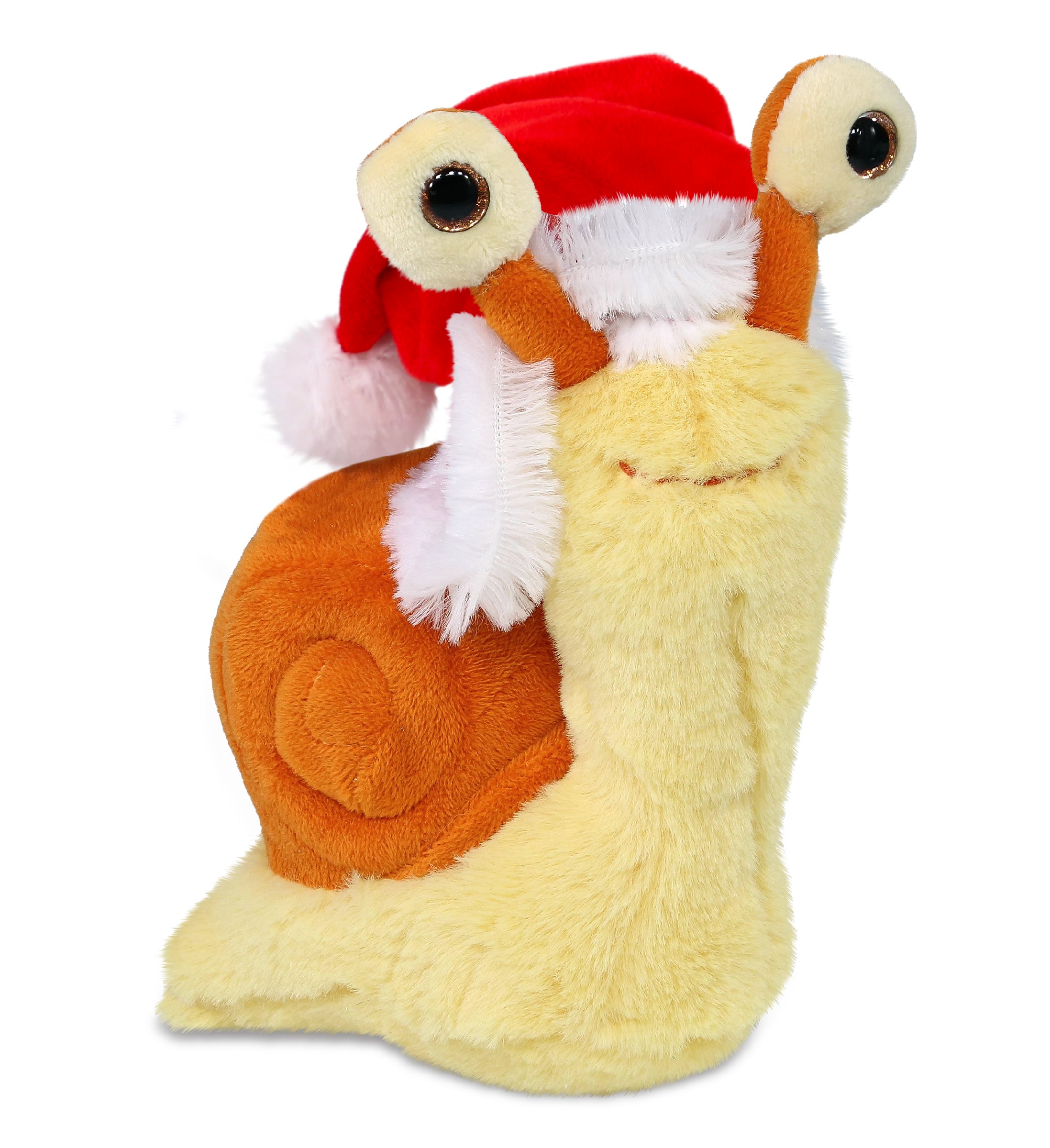PLUSH SANTA - SUPER-SOFT PLUSH - ORANGE SNAIL SMALL 5.5"