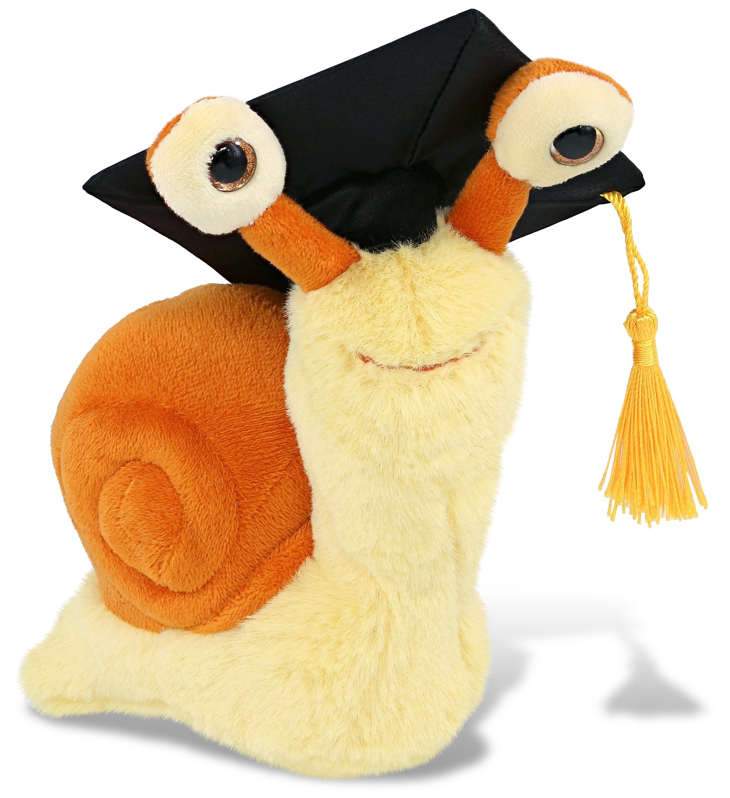 PLUSH GRADUATION - SUPER-SOFT PLUSH - ORANGE SNAIL SMALL 5.5"