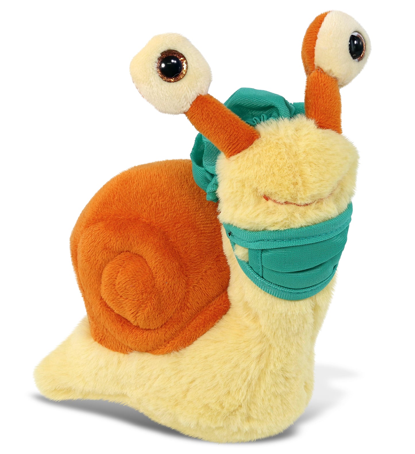 PLUSH DOCTOR - SUPER-SOFT PLUSH - ORANGE SNAIL SMALL 5.5"