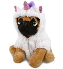 PLUSH UNICORN - PLUSH - PUG DOG 10"