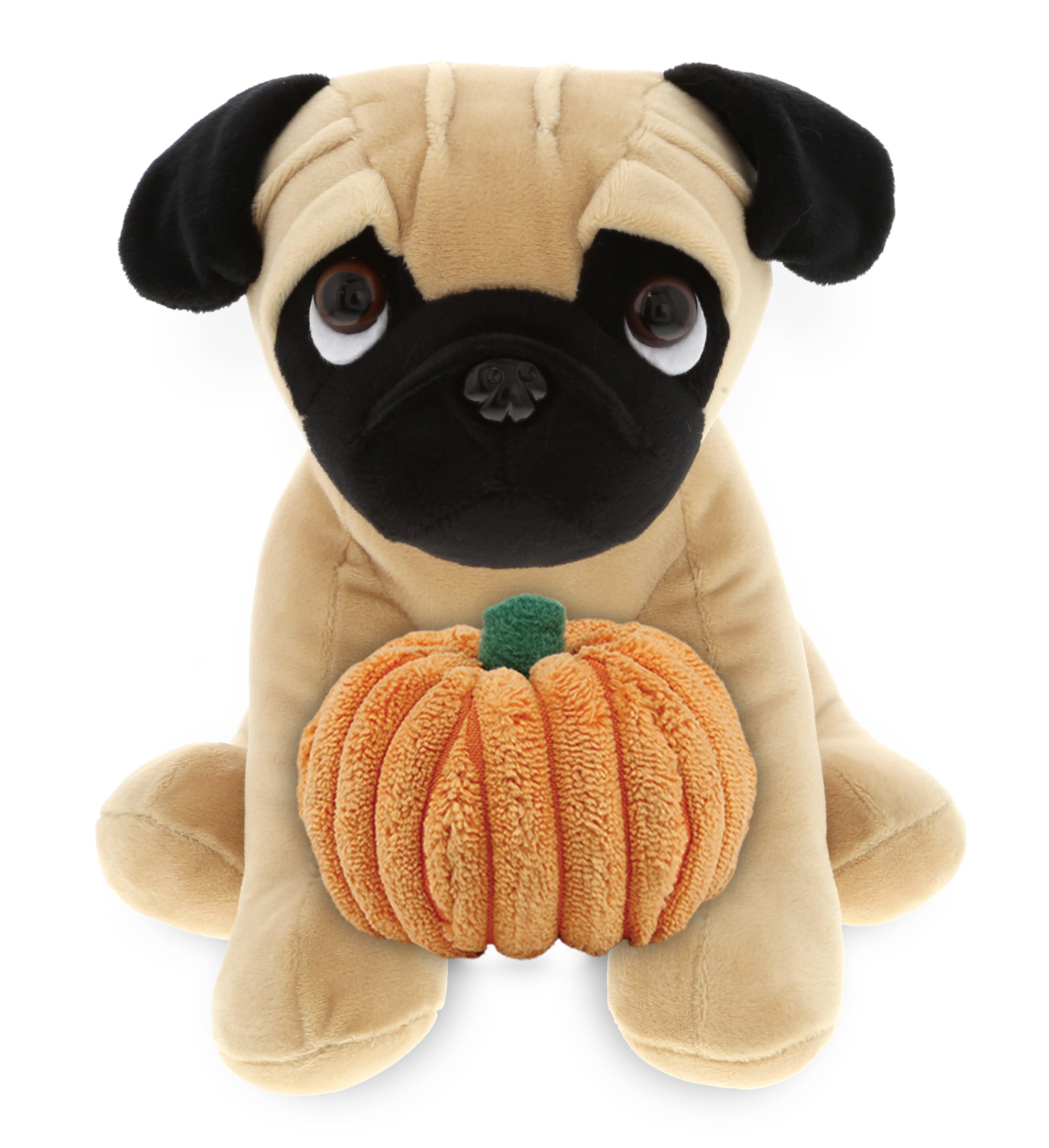 PLUSH PUMPKIN - PLUSH - PUG DOG 10"