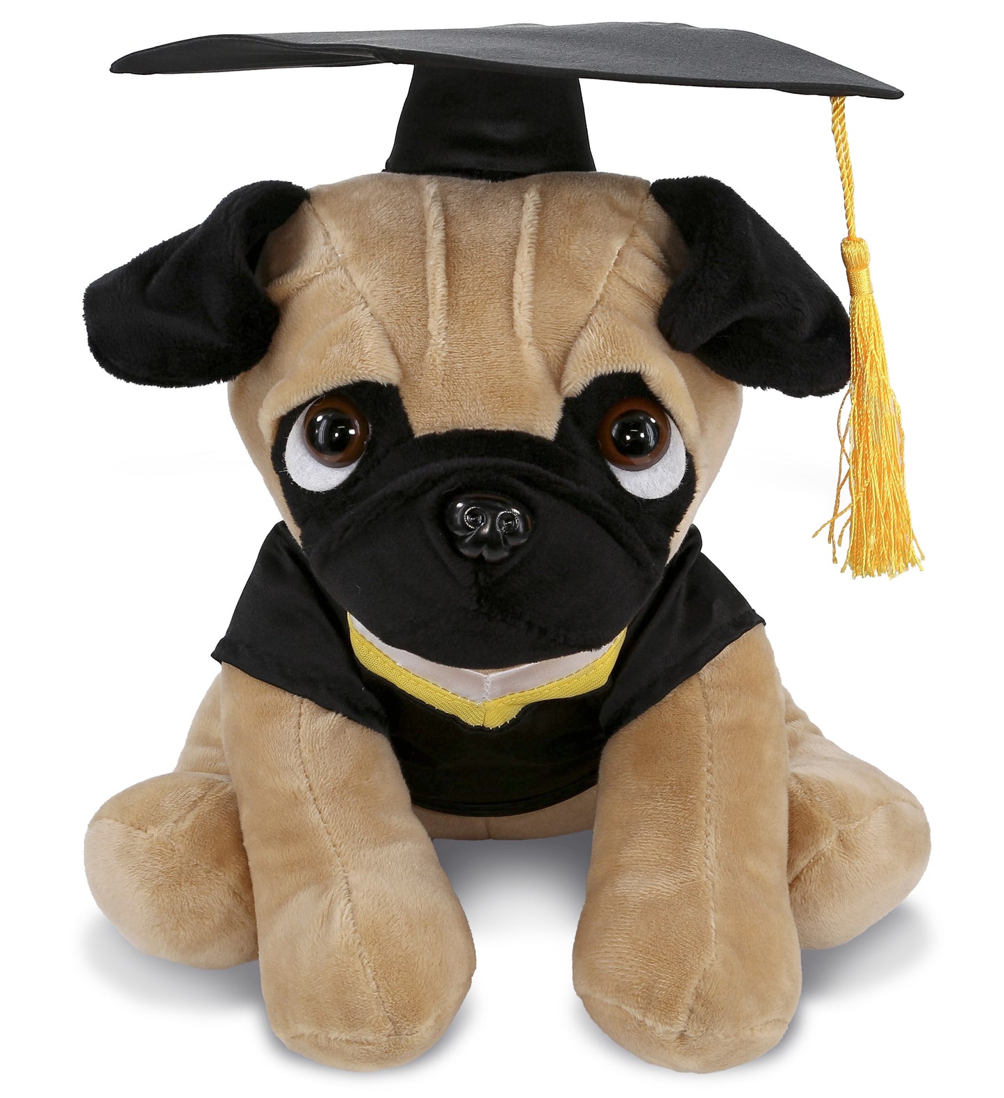 PLUSH GRADUATION - PLUSH - PUG DOG 10"
