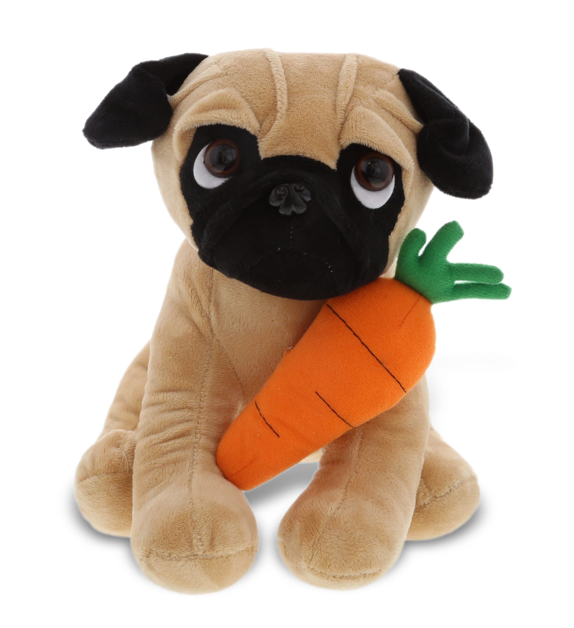PLUSH CARROT - PLUSH - PUG DOG 10"