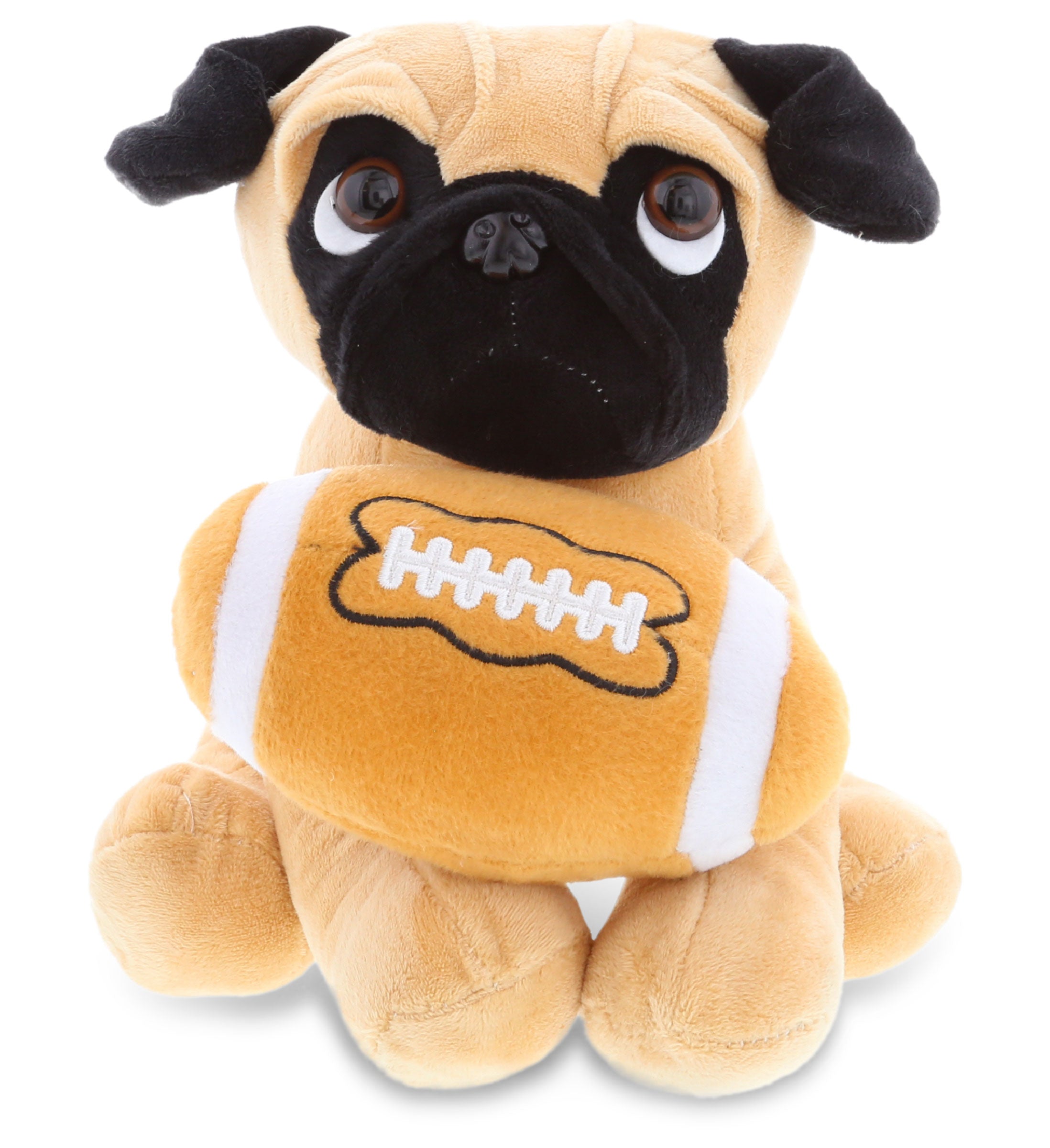 PLUSH FOOTBALL - PLUSH - PUG DOG 10"