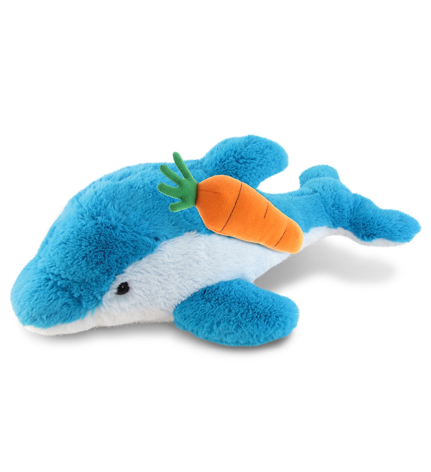 DolliBu Happy Easter Super Soft Plush Dolphin with Carrot Plush Toy - 18 Inches