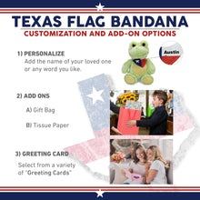 SUPER-SOFT PLUSH - SITTING FROG WITH TEXAS FLAG BANDANA