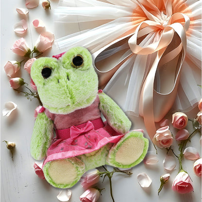 SUPER-SOFT PLUSH - SITTING FROG BALLERINA