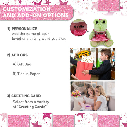 SUPER-SOFT PLUSH - SITTING FROG BALLERINA