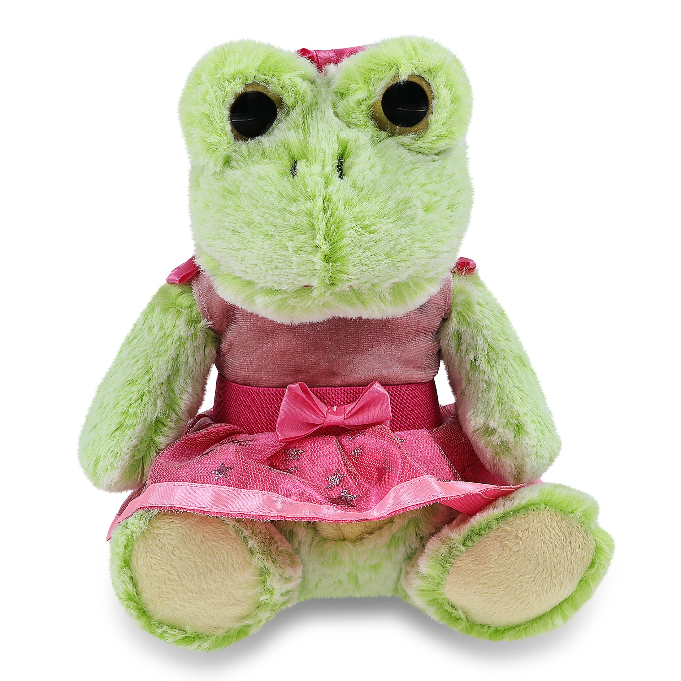 SUPER-SOFT PLUSH - SITTING FROG BALLERINA