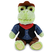 SUPER-SOFT PLUSH - SITTING FROG COWBOY DRESS UP