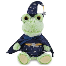 SUPER-SOFT PLUSH - SITTING FROG WITH WIZARD DRESS UP