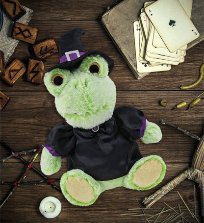 SUPER-SOFT PLUSH - SITTING FROG WITCH