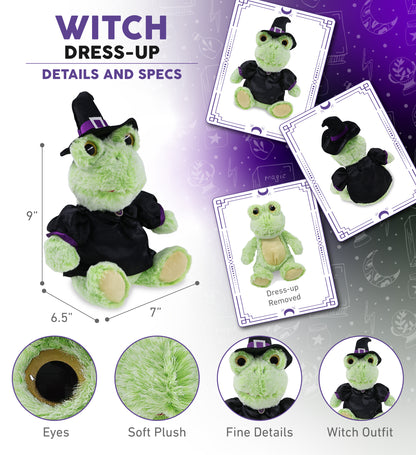 SUPER-SOFT PLUSH - SITTING FROG WITCH