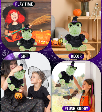 SUPER-SOFT PLUSH - SITTING FROG WITCH