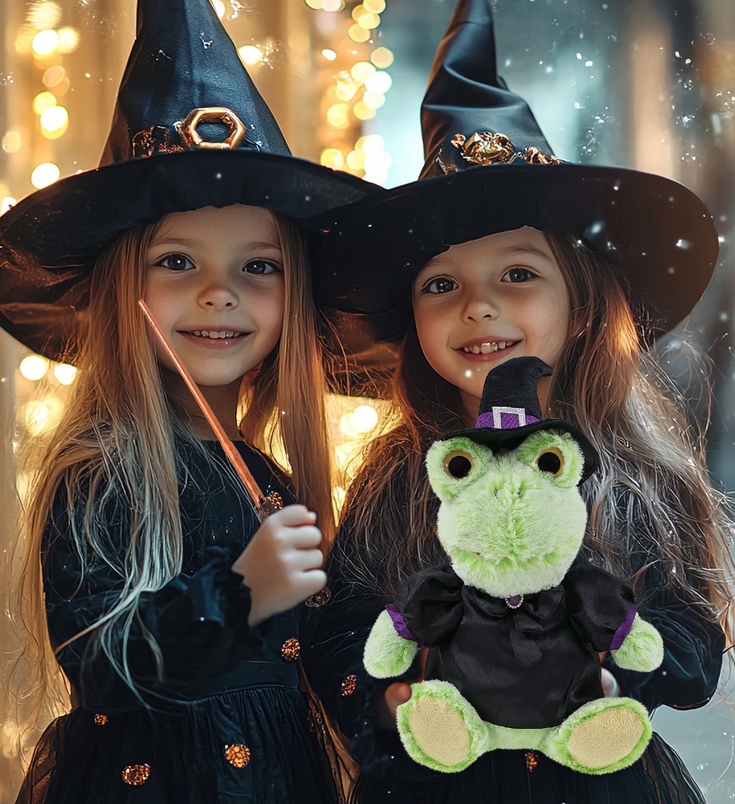 SUPER-SOFT PLUSH - SITTING FROG WITCH