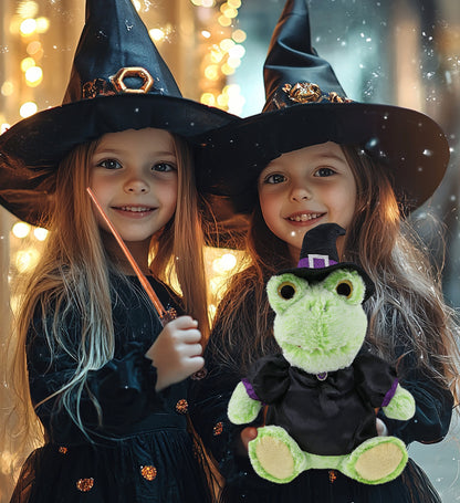 SUPER-SOFT PLUSH - SITTING FROG WITCH