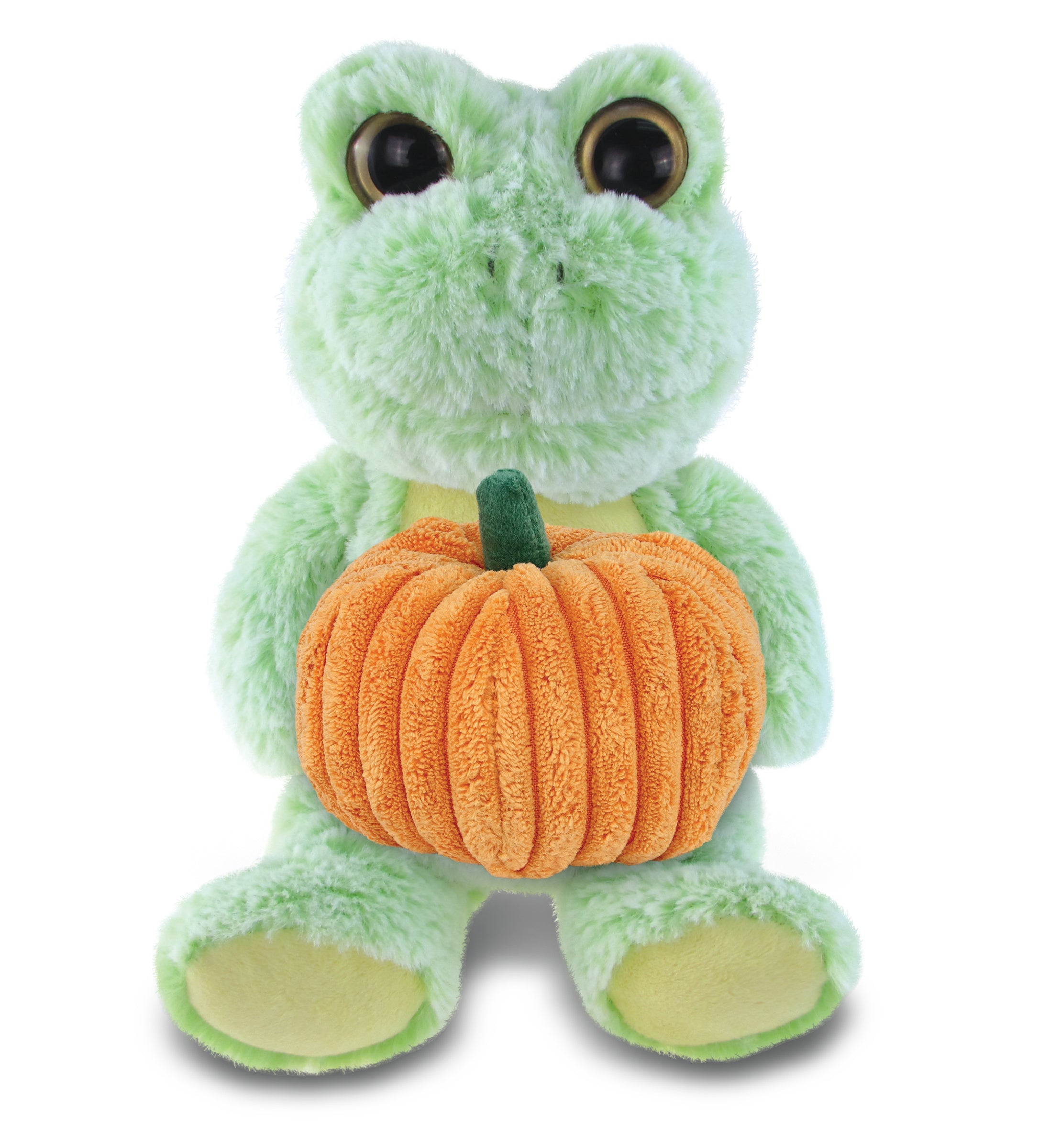 PLUSH PUMPKIN - SUPER-SOFT PLUSH - SITTING FROG